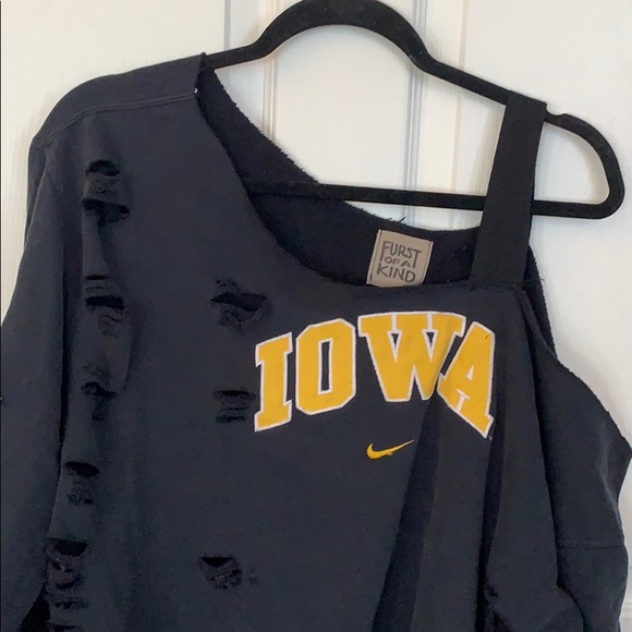 NWT Furst of a kind Iowa Nike distressed sweater - Picture 7 of 7